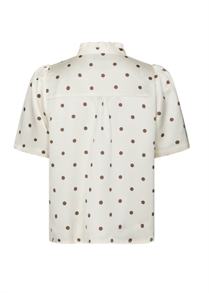 Torana dotted bluse Creme Neo Noir 